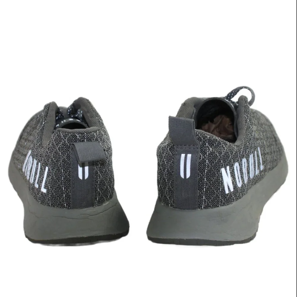 NoBull Matryx Trail Runner Heather Gray Mesh Low Profile Trainer, Size 9